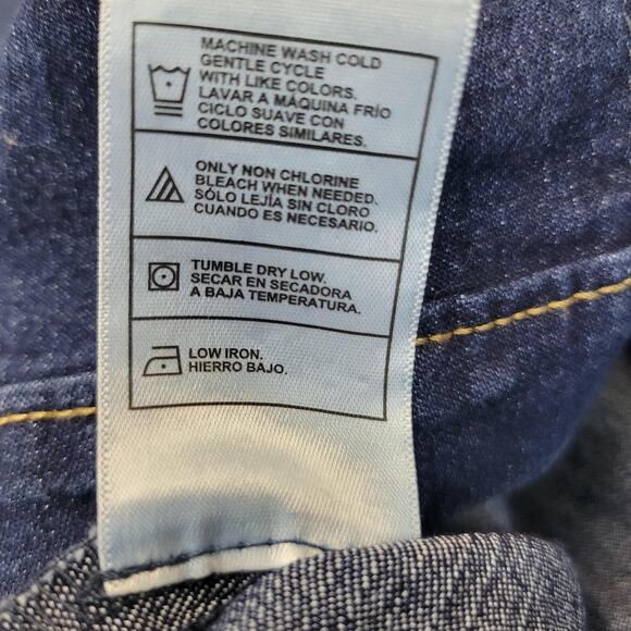 Just My Size Capri Pants Womens 2X Blue Denim Pull On Elastic Waist Stretch NWOT - Picture 13 of 14